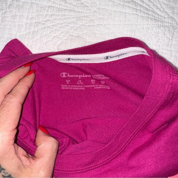 Champion Women's Fuchsia top, Hoodie and Sweatshirt Set - Picture 3 of 9